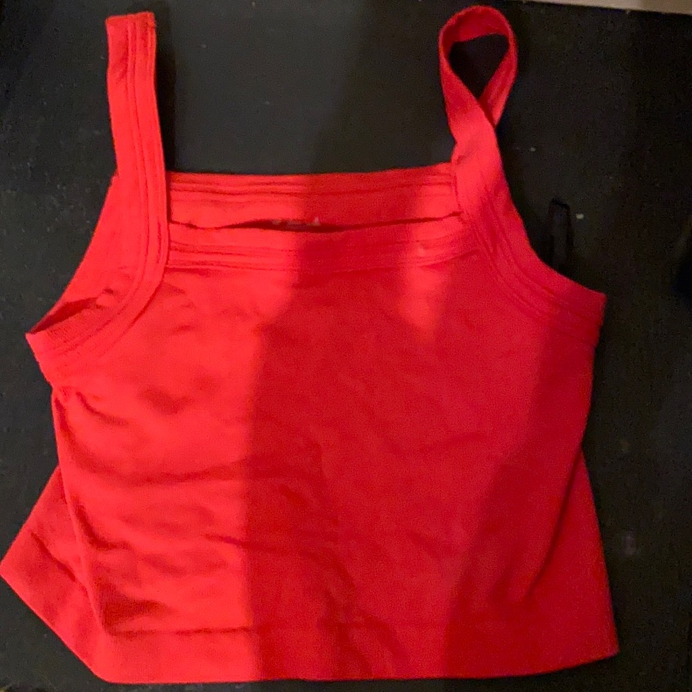 orangish pink urban top